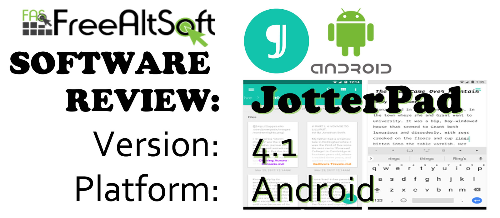 Review On JotterPad, A Free Writing Software For Android Devices