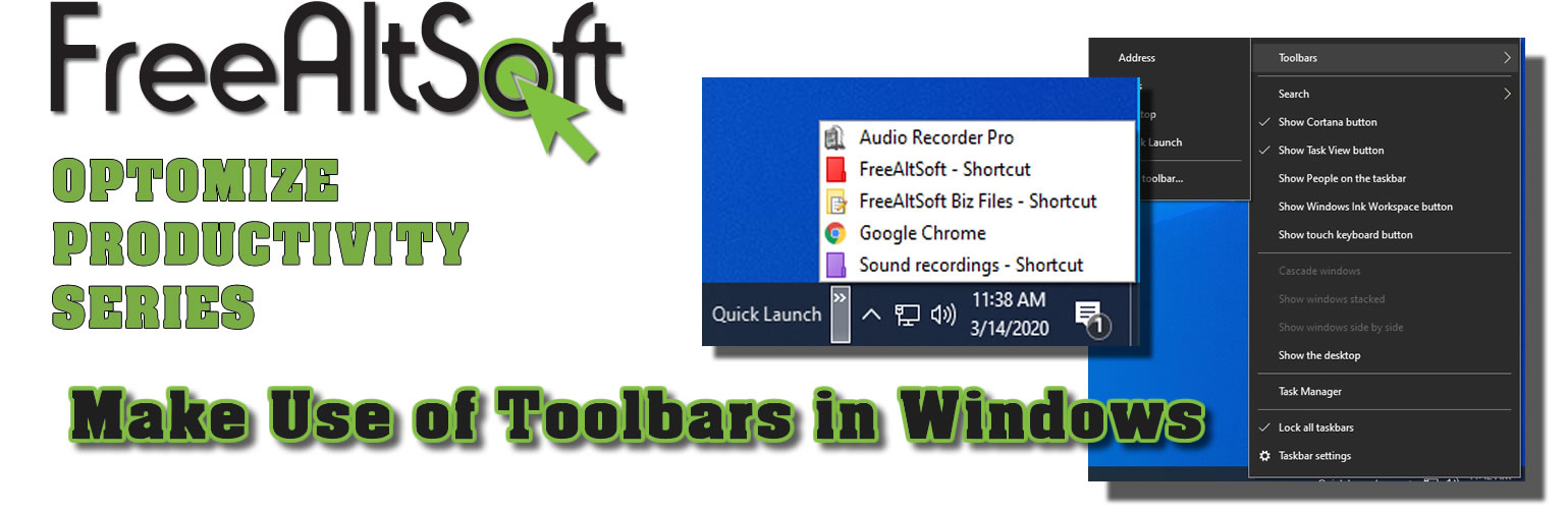 Make Use Of Toolbars In Windows